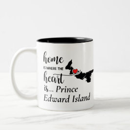 Prince Edward Island Home är där Heart är Två-Tonad Mugg