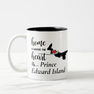 Prince Edward Island Home är där Heart är Två-Tonad Mugg