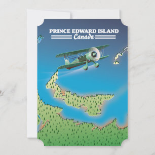 Prince Edward Island, Kanada karta. Inbjudningar