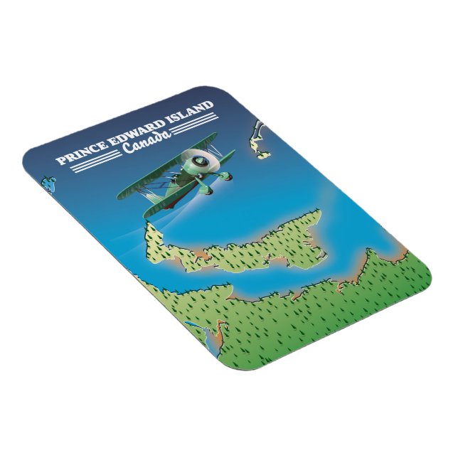 Prince Edward Island, Kanada karta. Magnet (Högersidan)