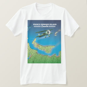 Prince Edward Island, Kanada karta. T Shirt