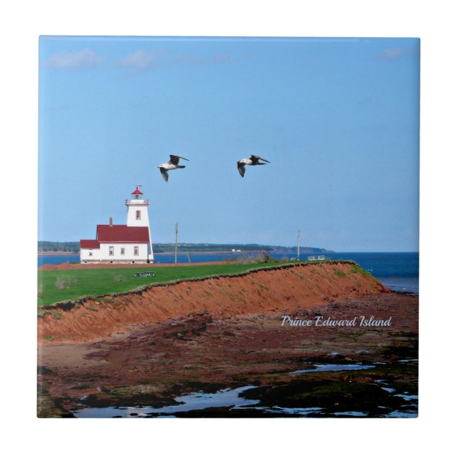 Prince Edward Island Lighthouse Kakelplatta (Framsidan)