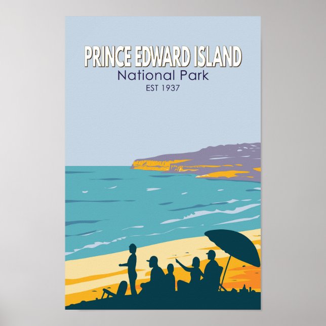 Prince Edward Island National Park Beach Vintage Poster (Framsidan)