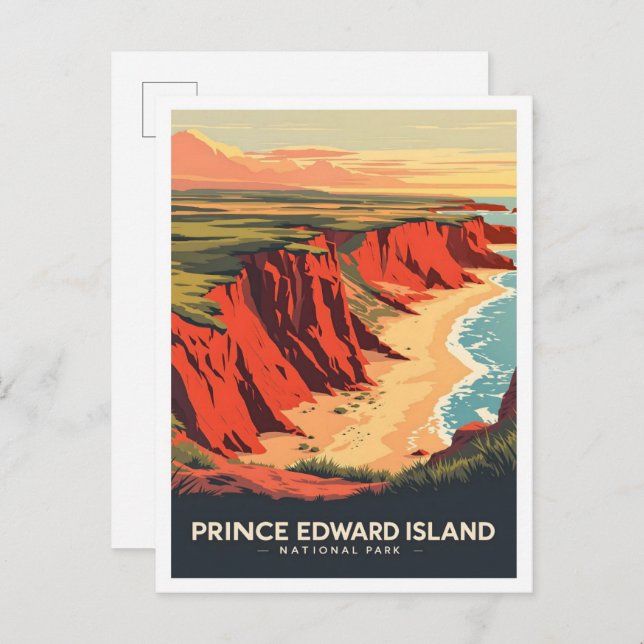 Prince Edward Island National Park Canada Travel Vykort (Fram/baksida)