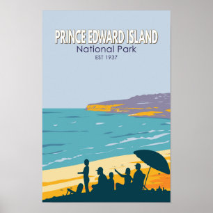 Prince Edward Island Nationalpark Strand Vintage Poster