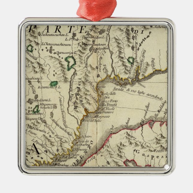 Prince Edward Island New Brunswick Julgransprydnad Metall (Framsidan)