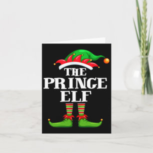 Prince Elf Matching Family Group jul Party P Kort