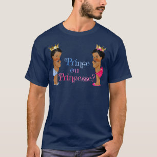 Prince eller Princess Baby Gender Reveal T Shirt