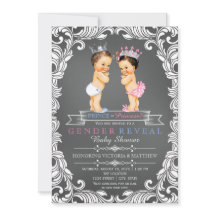 Prince eller Princess Chalkboard Gender Reveal