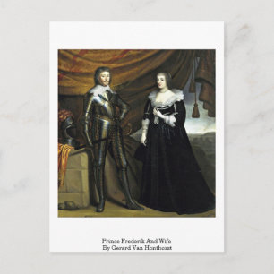 Prince Frederik och Maka till Gerard Van Honthorst Vykort
