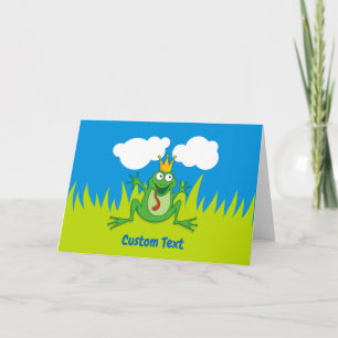 Prince Frog 7-tums x 5-tums Helgdag-kort Helgkort