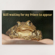 Prince Frog eller toad väntar precis