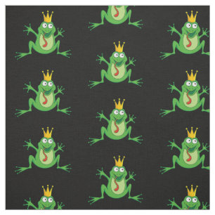Prince Frog Mönster Tyg
