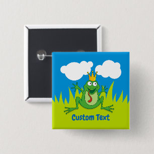 Prince Frog Pinback-knapp Knapp