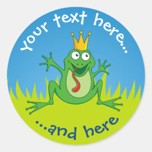 Prince Frog Runt Klistermärke