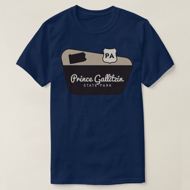 Prince Gallitzin State Park Pennsylvania Välkommen T Shirt (Design framsida)
