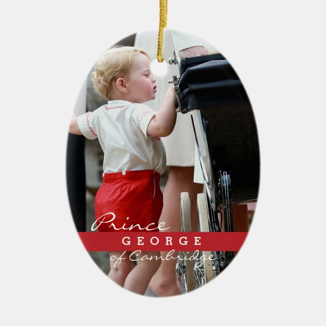 Prince George av Cambridge Julgransprydnad Keramik (Framsidan)