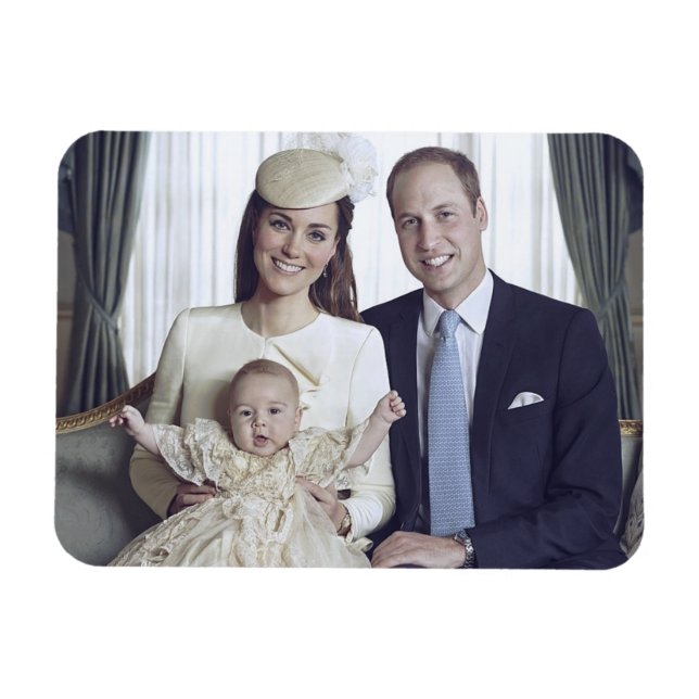 Prince George christening Oct 2013 stilized Magnet (Horisontell)