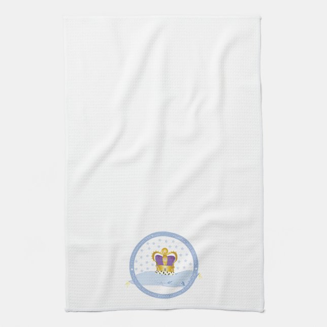 Prince George från Cambridge Pillow och Krona Kökshandduk (Vertikal)