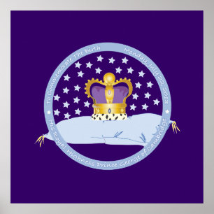 Prince George från Cambridge Pillow och Krona Poster