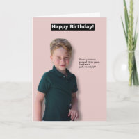 Prince George Grattis på födelsedagen-kort