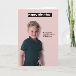 Prince George Grattis på födelsedagen-kort Kort