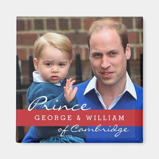 Prince George och Prince William Magnet (Framsidan)