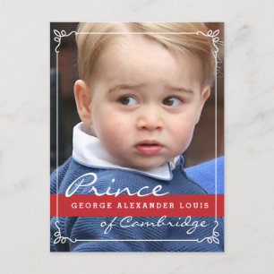 Prince George och Prince William Vykort