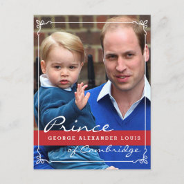 Prince George och Prince William Vykort