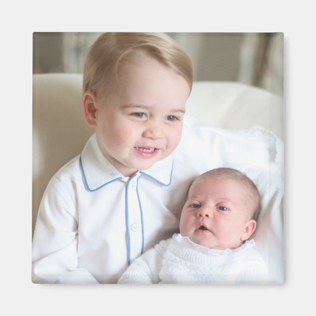 Prince George och Princess Charlotte Magnet (Framsidan)