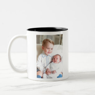 Prince George och Princess Charlotte Två-Tonad Mugg