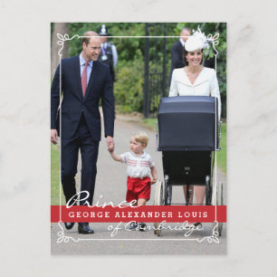 Prince George - Princess Charlotte - William Kate Vykort