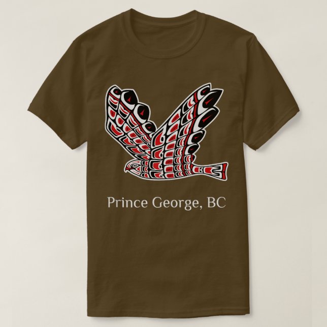 Prince George Redail Hawk Native Bird of Be Ar T Shirt (Design framsida)