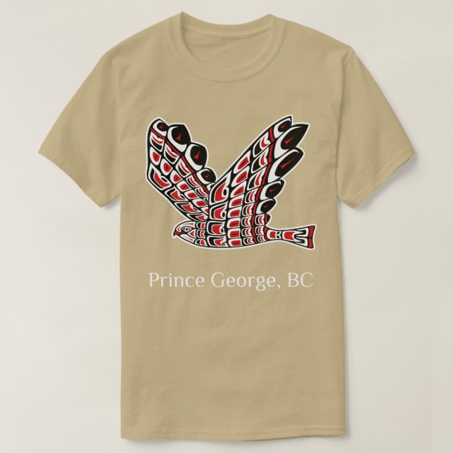 Prince George Redail Hawk Native Bird of Be Ar T Shirt (Design framsida)