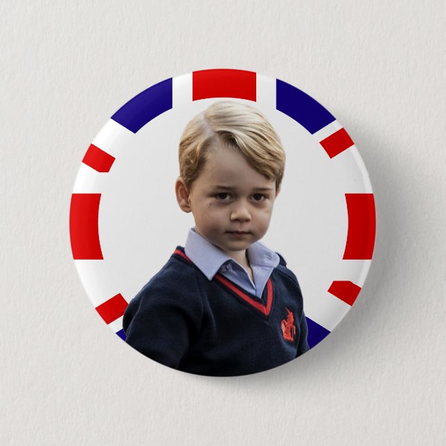 Prince George Royal Baby Button Knapp (Framsida)