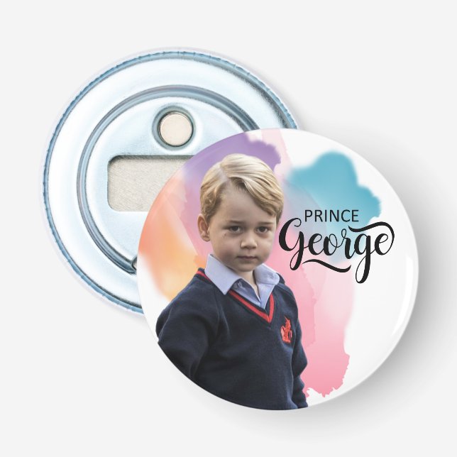 Prince George Royal Family Magnet Flaska Open er Flasköppnare (Framsidan)