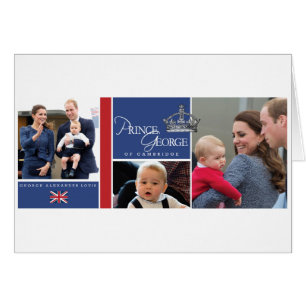Prince George - William & Kate Hälsningskort