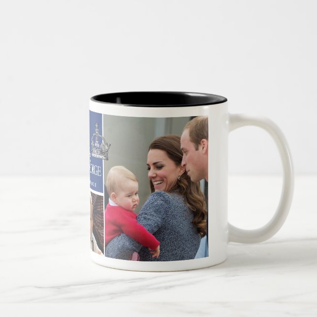 Prince George - William & Kate Två-Tonad Mugg (Höger)