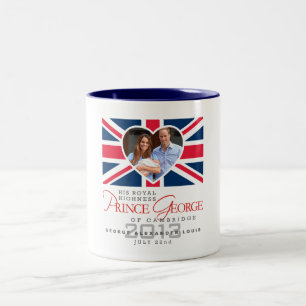 Prince George - William & Kate Två-Tonad Mugg