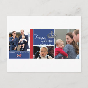 Prince George - William & Kate Vykort