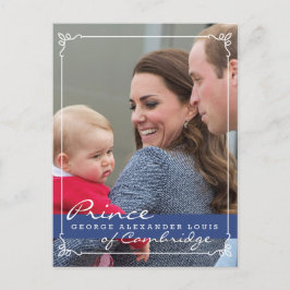 Prince George - William & Kate Vykort