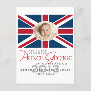 Prince George - William & Kate Vykort