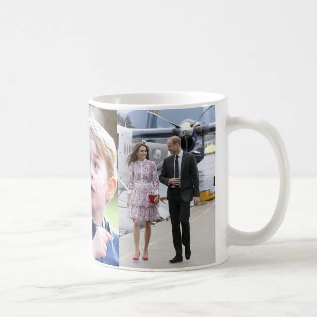 Prince George & William Princess Charlotte & Kate Kaffemugg (Höger)