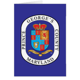 Prince George's County-försegling Hälsningskort
