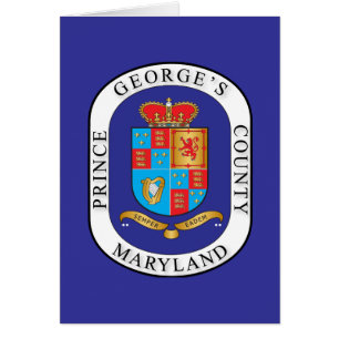 Prince George's County-försegling Hälsningskort