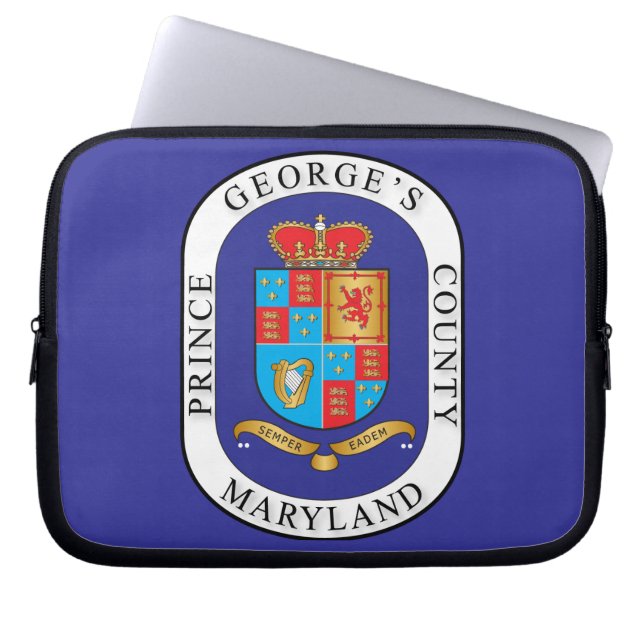 Prince George's County-försegling Laptop Sleeve (Framsidan)