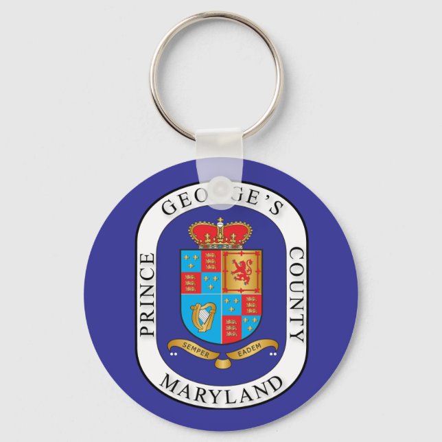 Prince George's County-försegling Nyckelring (Framsida)