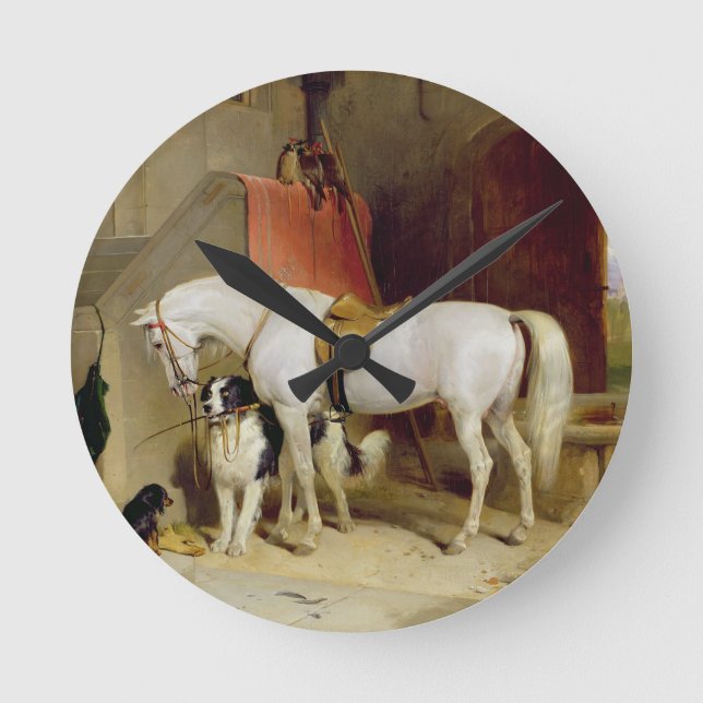 Prince George's Favorites (olja på canvas) Rund Klocka (Framsida)