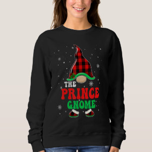 Prince Gnome Buffalo-rutig Matchande Familj Jul T Shirt