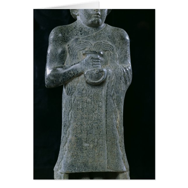 Prince Gudea, s. 2150 BC Hälsningskort (Framsidan)